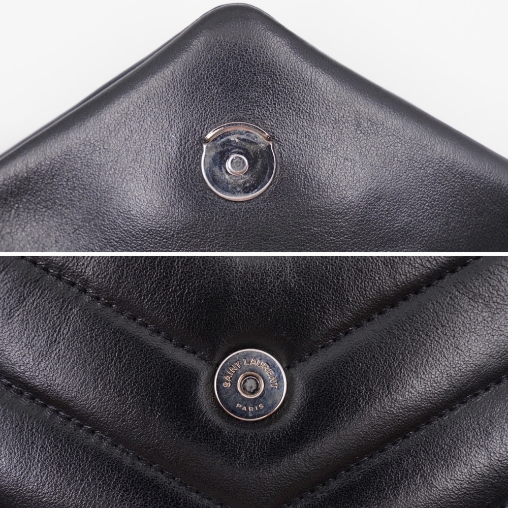 CF49 💟 Saint Laurent Loulou Shoulder Bag Matelasse Chevron Leather Toy - Picture 10 of 15